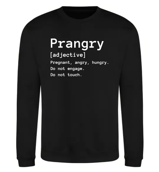 Свитшот Prangry Черный фото