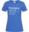 Жіноча футболка Prangry Яскраво-синій фото