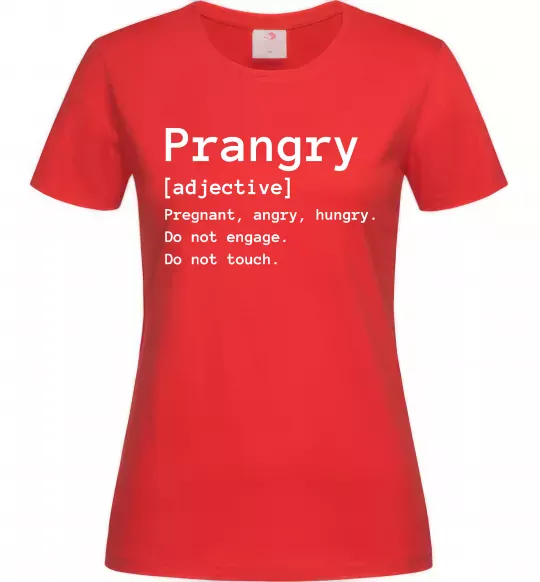 Жіноча футболка Prangry Червоний фото