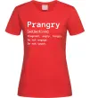 Жіноча футболка Prangry Червоний фото