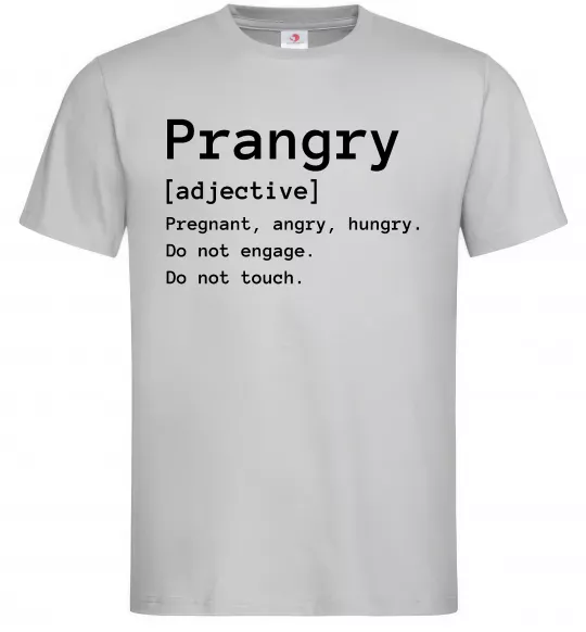 Мужская футболка Prangry Серый фото