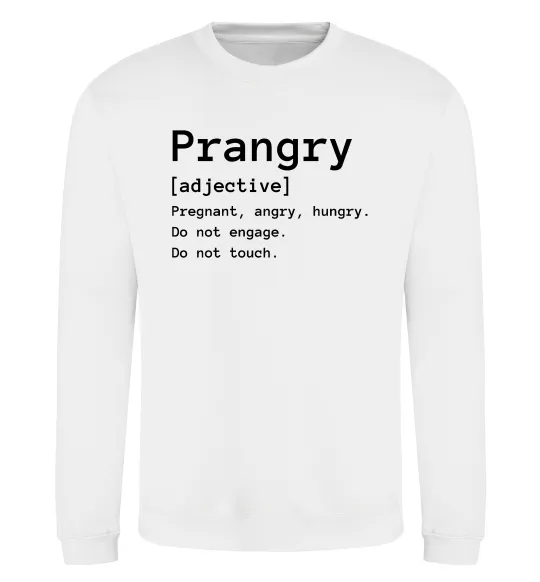 Свитшот Prangry Белый фото