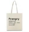 Еко-сумка Prangry Бежевий фото
