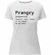 Женская премиум футболка Prangry Белый Женская премиум футболка Prangry Белый фото