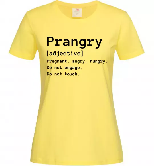 Жіноча футболка Prangry Лимонний фото