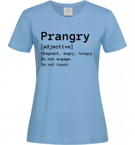 Жіноча футболка Prangry Блакитний фото