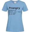 Жіноча футболка Prangry Блакитний фото