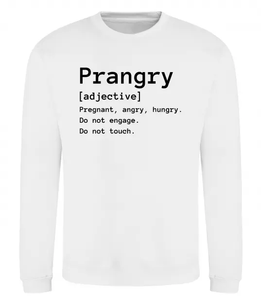 Свитшот Prangry Белый фото
