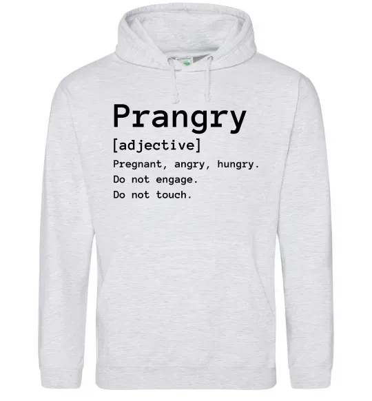 Жіноча толстовка (худі) Prangry Сірий меланж фото