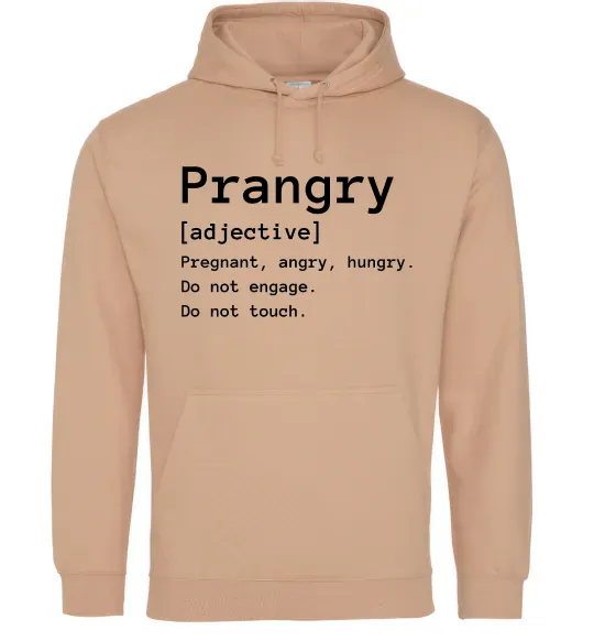 Жіноча толстовка (худі) Prangry Пісочний фото