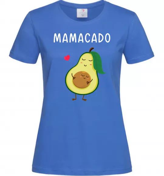 Жіноча футболка Mamacado Яскраво-синій фото