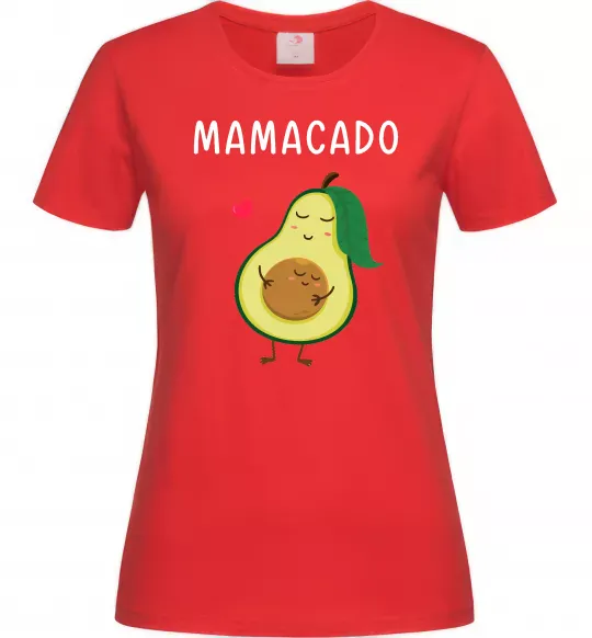 Жіноча футболка Mamacado Червоний фото