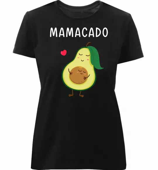 Женская премиум футболка Mamacado Черный фото