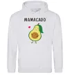 Женская толстовка (худи) Mamacado Серый меланж фото