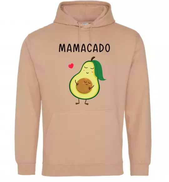 Женская толстовка (худи) Mamacado Песочный фото