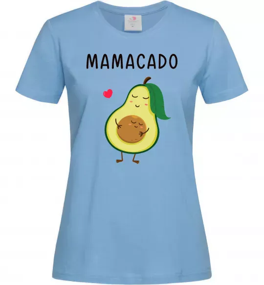 Жіноча футболка Mamacado Блакитний фото