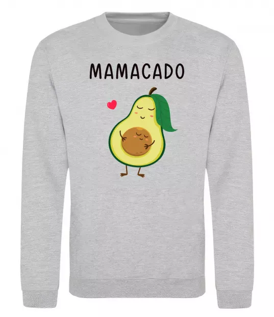 Свитшот Mamacado Серый меланж фото