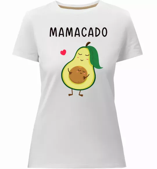Женская премиум футболка Mamacado Белый фото