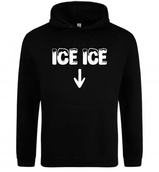 Женская толстовка (худи) Ice ice Черный фото