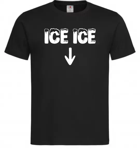 Чоловіча футболка Ice ice Чорний фото