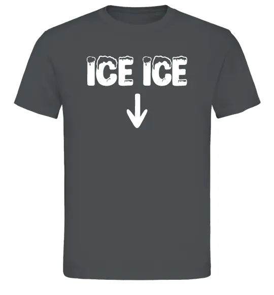 Чоловіча футболка Ice ice Графіт фото