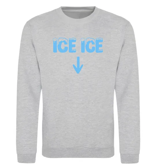 Свитшот Ice ice Серый меланж фото