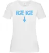 Женская футболка Ice ice Белый фото