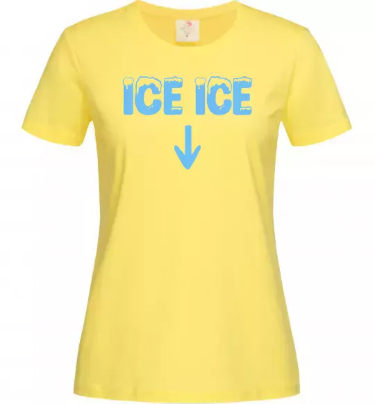 Женская футболка Ice ice Лимонный фото