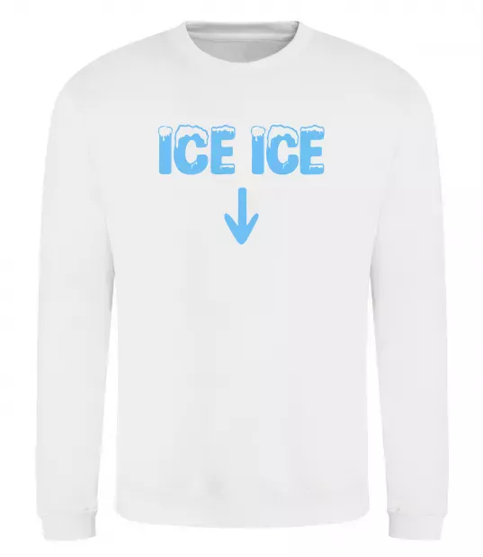 Світшот Ice ice Білий фото