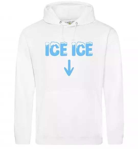 Женская толстовка (худи) Ice ice Белый фото