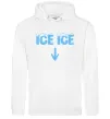 Женская толстовка (худи) Ice ice Белый фото