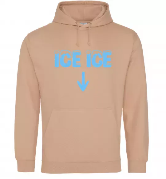 Женская толстовка (худи) Ice ice Песочный фото