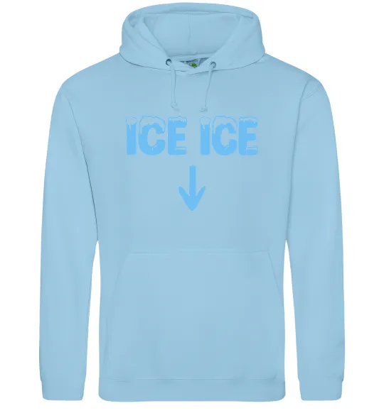 Женская толстовка (худи) Ice ice Голубой фото