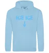 Женская толстовка (худи) Ice ice Голубой фото