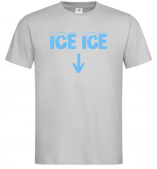 Чоловіча футболка Ice ice Сірий фото
