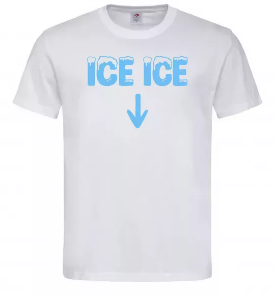 Чоловіча футболка Ice ice Білий фото