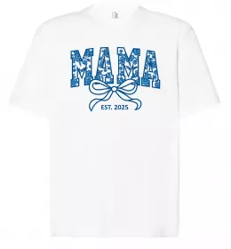 Футболка Оверсайз Mama est.date Белый фото