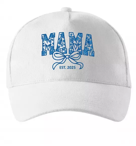 Кепка Mama est.date Белый фото