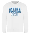 Свитшот Mama est.date Белый фото
