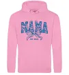 Женская толстовка (худи) Mama est.date Розовый фото
