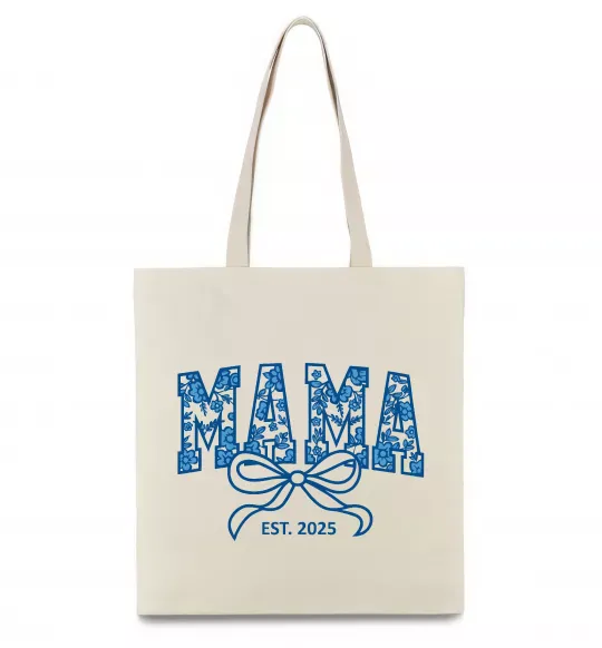 Эко-сумка Mama est.date Бежевый фото