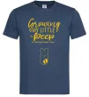 Мужская футболка Growing my little peep Темно-синий фото