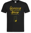 Мужская футболка Growing my little peep Черный фото