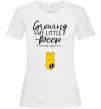 Жіноча футболка Growing my little peep Білий фото