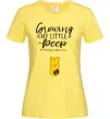 Жіноча футболка Growing my little peep Лимонний фото