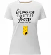 Жіноча преміум футболка Growing my little peep Білий фото