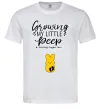 Мужская футболка Growing my little peep Белый фото