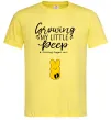 Мужская футболка Growing my little peep Лимонный фото