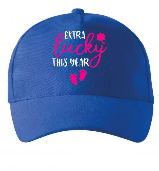 Кепка Extra lucky this year Ярко-синий фото