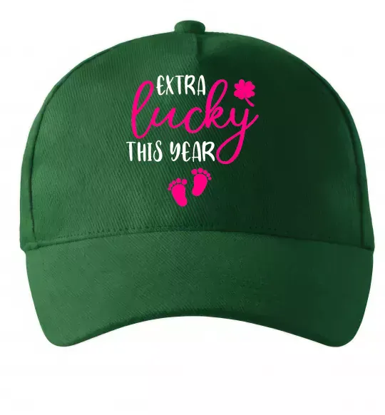 Кепка Extra lucky this year Темно-зеленый фото